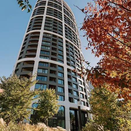 Skau Coral In Sky Park 22 Floor 1tower Panoramic View Free Parking Apartmán Bratislava